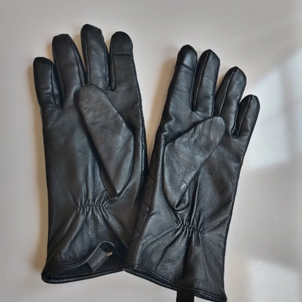 MICHAEL Michael Kors Black Leather Gloves